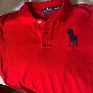 Boys M Ralph Lauren red polo